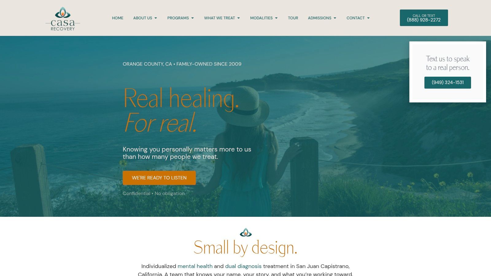 Screenshot from https://www.casarecovery.com